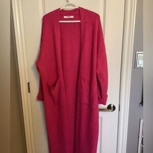 Smash and Tess long sweater dress in pink.  Size M/L.